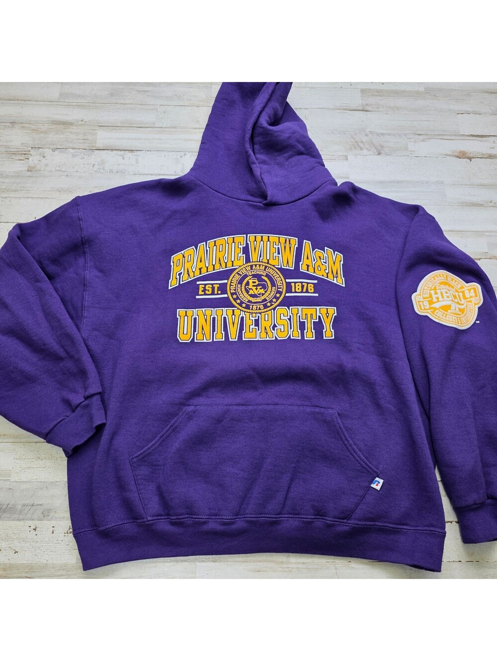 Prairie View A&M University Purple Hoodie Sweatshirt XL HBCU Patch